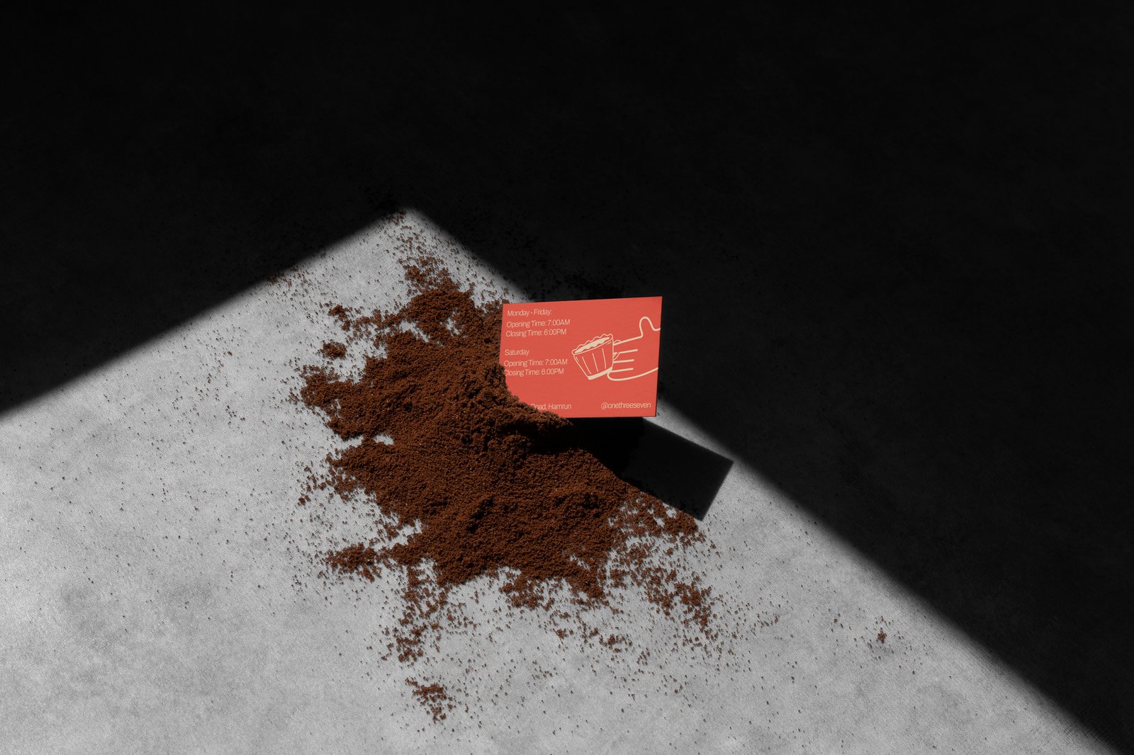 137 Cafe business card