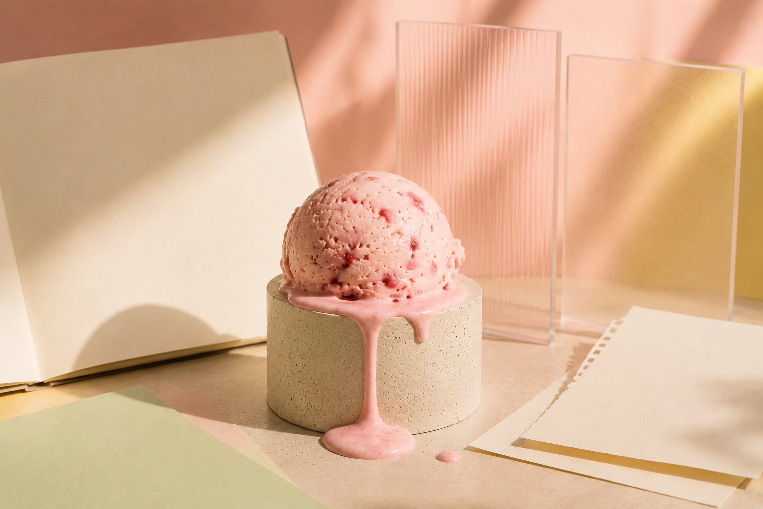 SCOOOP melted ice cream